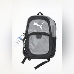 NWT Puma Contender Gray and Black Logo Backpack